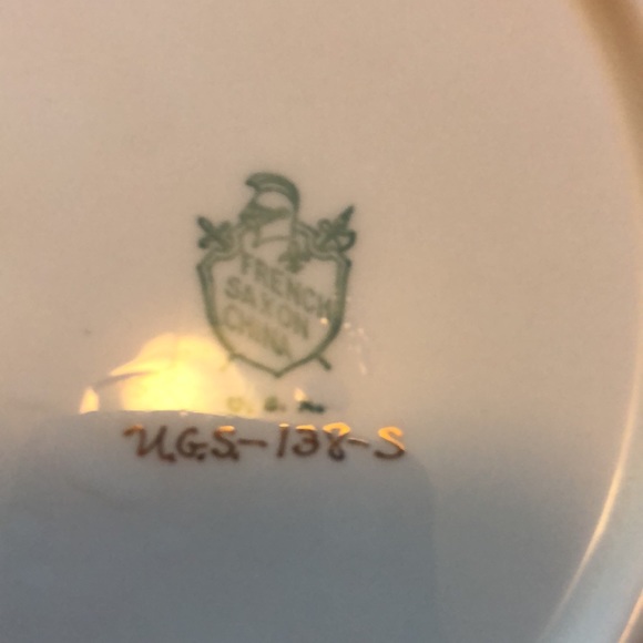 Pretty French Saxon China Plate - Picture 3 of 7